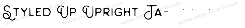 Styled Up Upright Ta字体转换